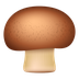 Bagaimana Brown Mushroom emoji terlihat di Joypixels.