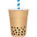 How Bubble Tea emoji looks on Joypixels.