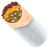 Wie Burrito Emoji auf Joypixels aussieht.