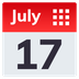 Wie Kalender Emoji auf Joypixels aussieht.