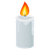 Bagaimana Candle emoji terlihat di Joypixels.