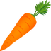 Bagaimana Carrot emoji terlihat di Joypixels.