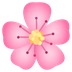 How Cherry Blossom emoji looks on Joypixels.