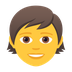 Bagaimana Child emoji terlihat di Joypixels.