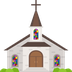 Wie Kirche Emoji auf Joypixels aussieht.