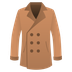 Bagaimana Coat emoji terlihat di Joypixels.