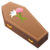 How Coffin emoji looks on Joypixels.