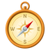 How Compass emoji looks on Joypixels.