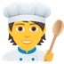 How Cook emoji looks on Joypixels.