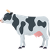 How Cow emoji looks on Joypixels.