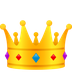 How Crown emoji looks on Joypixels.