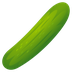 How Cucumber emoji looks on Joypixels.