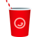 How Cup with Straw emoji looks on Joypixels.