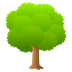 Bagaimana Deciduous Tree emoji terlihat di Joypixels.