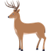 How Deer emoji looks on Joypixels.