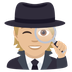 Bagaimana Detective: Medium-Light Skin Tone emoji terlihat di Joypixels.