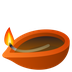 How Diya Lamp emoji looks on Joypixels.