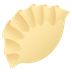 Bagaimana Dumpling emoji terlihat di Joypixels.