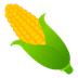 How Ear of Corn emoji looks on Joypixels.