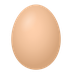 How Egg emoji looks on Joypixels.