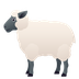 Bagaimana Ewe emoji terlihat di Joypixels.