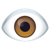 How Eye emoji looks on Joypixels.