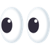 How Eyes emoji looks on Joypixels.