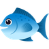 How Fish emoji looks on Joypixels.