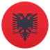 Bagaimana Flag: Albania emoji terlihat di Joypixels.