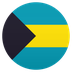 Bagaimana Flag: Bahamas emoji terlihat di Joypixels.