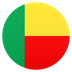 Bagaimana Flag: Benin emoji terlihat di Joypixels.