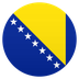 Bagaimana Flag: Bosnia & Herzegovina emoji terlihat di Joypixels.