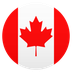 Bagaimana Flag: Canada emoji terlihat di Joypixels.