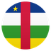 Bagaimana Flag: Central African Republic emoji terlihat di Joypixels.