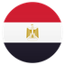 How Flag: Egypt emoji looks on Joypixels.