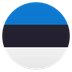 Bagaimana Flag: Estonia emoji terlihat di Joypixels.