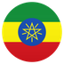 Bagaimana Flag: Ethiopia emoji terlihat di Joypixels.