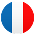 How Flag: France emoji looks on Joypixels.