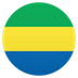 Bagaimana Flag: Gabon emoji terlihat di Joypixels.