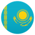 How Flag: Kazakhstan emoji looks on Joypixels.