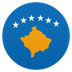 How Flag: Kosovo emoji looks on Joypixels.