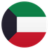 Bagaimana Flag: Kuwait emoji terlihat di Joypixels.