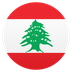 Bagaimana Flag: Lebanon emoji terlihat di Joypixels.