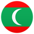 How Flag: Maldives emoji looks on Joypixels.