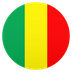 Bagaimana Flag: Mali emoji terlihat di Joypixels.