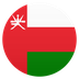 Bagaimana Flag: Oman emoji terlihat di Joypixels.