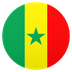 How Flag: Senegal emoji looks on Joypixels.