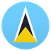 How Flag: St. Lucia emoji looks on Joypixels.