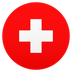 How Flag: Switzerland emoji looks on Joypixels.