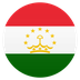 How Flag: Tajikistan emoji looks on Joypixels.